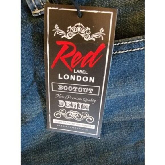 Red Label London Rose Royce Jr. Bootcut Jeans Denim Blue 31‎ (13/14) NWT - Picture 6 of 8